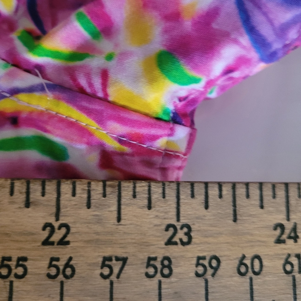 Robert Graham Fishy Business Short Sleeve Button Down Shirt Pink Purple Size M - Picture 15 of 16